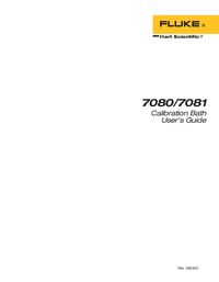 Thumbnail of document Manual - 7060 / 7080 Really Cold Temperature Calibration Baths